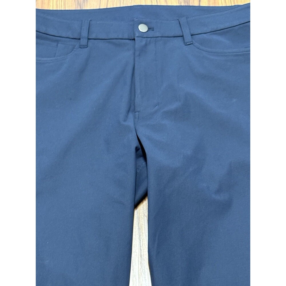 Lululemon ABC 5 Pocket Pants Men's 34 Navy Blue 28" Inseam Stretch - Picture 2 of 8